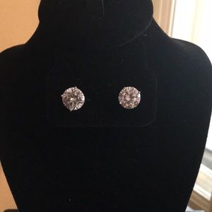 2carat CZ Diamonds /Sterling Silver Studs